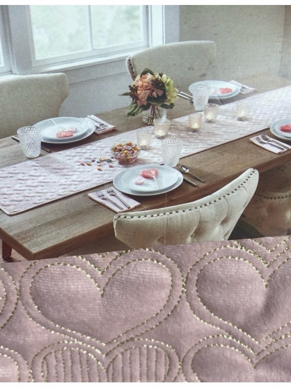 Pink Table Runner by Cupcakes and Cashmere 6ft
